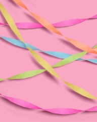 , Summer Party Streamers – 5 Crepe Rolls | Pink, Blue, Green, Orange, Pool De…