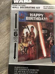 Star Wars The Force Awakens WALL POSTER Decoration Kit Scene Setter Birthday