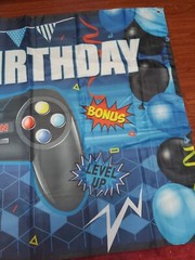 Birthday Banner For Gamers 72” X 42” Durable Tear Resistant Polyester Fabric