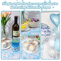 8000 PCS Blue White Round Tissue Paper Confetti Wedding Birthday Decor