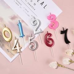 PHD CAKE 10-Count 0-9 Champagne Gold Number 3.74 inches tall,