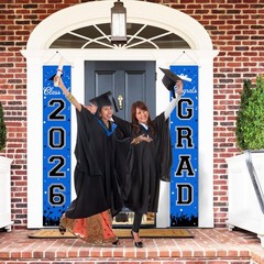 2026 Graduation Decorations, 70.8 inches x 13 inches, Blue and Black