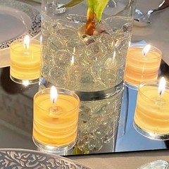 16PCS Square Mirrors for Centerpieces, 8 x 8 Inch Square Mirror Tray Candle P…