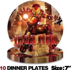 Iron Man Party Supplies Birthday Decoration Set Plates Balloons Banner
