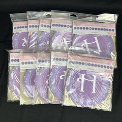 Creative Converting Fantasy Unicorn Birthday Banners Lot of 10 Purple 7.5ft New