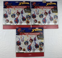 3 Spider-Man™ Webbed Wonder Swirl Value Pack Set of 12 Ultimate Party Decor…