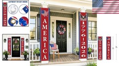 All-Occasion Patriotic Hanging Banners – 250th Anniversary for Indoor & Outdoor