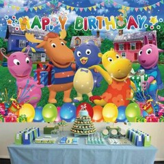 The Backyardigans Party Decorations Birthday Backdrop Banner Poster Vinyl 5*3ft