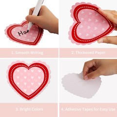 60 PCS Paper Heart Cutouts For Bulletin Board Classroom School Wall Decor
