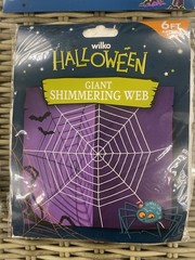 Halloween Home Decoration set kit- bunting spiders web curtain light up wand etc
