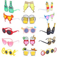 15 Pack Funny Drink Sunglasses – Novelty Party Glasses & Fun Photo Booth Prop…