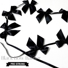 2pcs Bow Garland Banner, Ribbon Bow Party Decorations for Baby Shower Girls B…