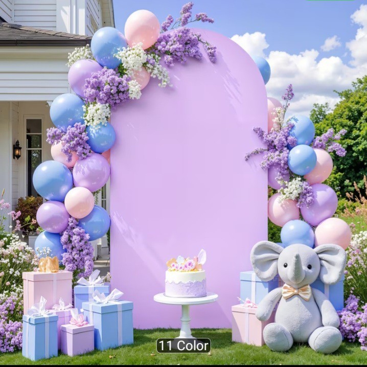 1pc 6ft Beautiful And Atmospheric Party Decoration Arch Support Fabric ( Cover
