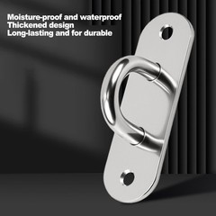 Mounting Bracket Elliptical Hook Indoor Outdoor Use Compact Low-profile