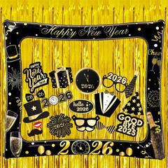 , New Years Photo Booth Props Frame Set – 30 Inch- Pack of 38 | New Years Eve…