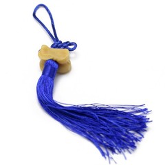 2Pcs Reusable Blue Chinese Knot Tassels for Car Home Decorative Use