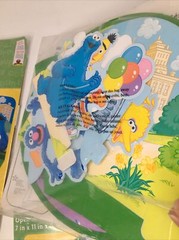 Designware Sesame Street Stand-Up Centerpiece Big Bird+ 2x Activity Placemats A9