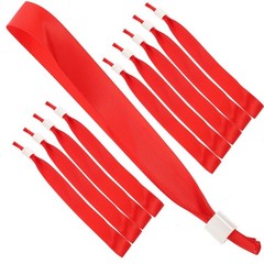 10Pcs Reusable Red Silk Wristbands for Concerts Event Wrist Strap Accessories