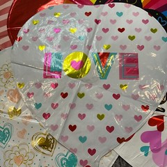 Valentine’s Day Balloons 16 Pack Foil Love Heart Cute Bouquet Fun Gift New