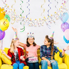 Happy Birthday Banner – Handmade Wool Felt Garland, Reusable Rainbow Decor
