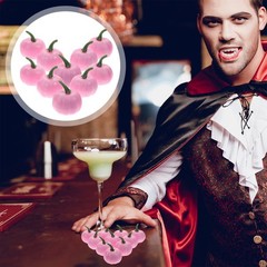 12Pcs Compact Lightweight Foams Pumpkins Pink Halloween Centerpiece Decor