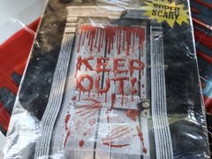 Halloween Gore Dripping Blood On Door Decoration Spooky Scene Setter Spirit