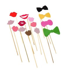 Photo Booth Props 60 piece DIY Kit for Wedding Party Reunions Birthdays Photo…