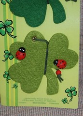 St. Patrick’s Felt Shamrock & Ladybug Hanging Decorations New Fast Shipping