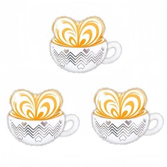 3Pcs Coffee Latte Balloons/Coffee Baby Shower Decorations/Coffe I Love You A …