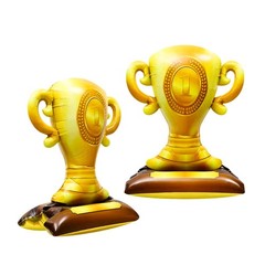 Giant Standing Champion Trophy Aluminum Foil Balloon, First Prize Balloon 41 …