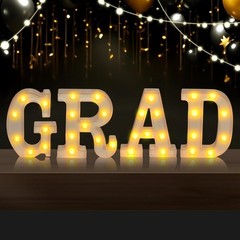 Grad Light up Letters for 2026 Graduation Party Decorations, 2026 Graduation Dec