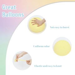 60pcs Balloons 12inch, Colorful Rainbow Light Pink Green Blue Purple Pastel