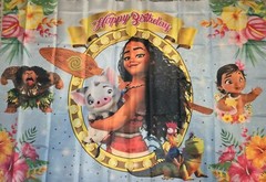 Moana Themed 3×5 Ft. Happy Birthday Banner