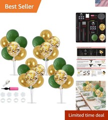 Sage Green and Gold Balloon Centerpieces for Table,Balloon Stand Centerpiece …