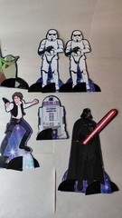 10 piece party Star Wars characters stand-up table centerpieces set