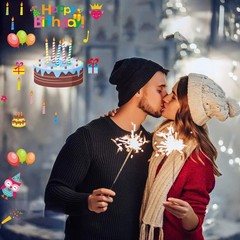 Happy Birthday Window Clings,131Pcs Birthday Decorations Stickers,Unique Birt…