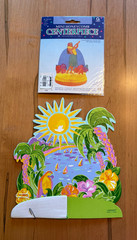 Amscan Hawaiian Tropical Hula Honeycomb Centerpieces – Party Luau Lot of 2