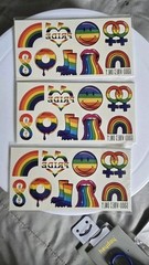 Pride Rainbow Party Lot | Keychains, Candles, 234 Tattoos, Accessories