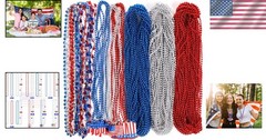 Festive 120PCS Necklaces: Perfect Party Favors for July 4th and Memorial Day