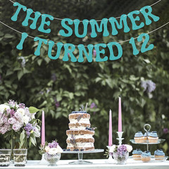 The Summer I Turned 12 Banner – Bruh Teen Boy 12Th Birthday Decor, Cheers to 12