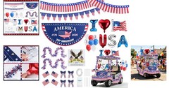 Transform Your Golf Cart with This 250th Anniversary Patriotic Decoration Set