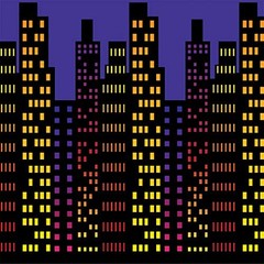 Backdrop, Night Sky Photo Booth Background for Super Awards Night Cityscape