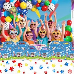 12Pcs Cartoon Puppy Birthday Decorations, Cartoon 1 Count (Pack of 12) Blue