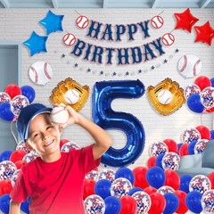 Baseball Decorations – 82PCS Party Set with 40” Number “12” Jumbo Balloon, Ba…
