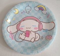 Hello Kitty Cinnamoroll Sanrio Happy Birthday banner & paper plates set Anime
