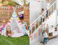 Pennant Banner Flags Pastel – Greatril Colorful Triangle Banners For Birthday