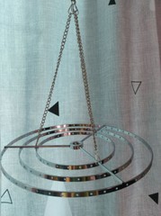 5Pcs 3-Tiered 22.5cm Round Hanger Centerpiece Chandelier Wedding Christmas Party