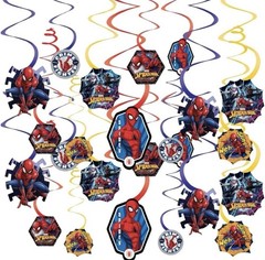 3 Spider-Man™ Webbed Wonder Swirl Value Pack Set of 12 Ultimate Party Decor…