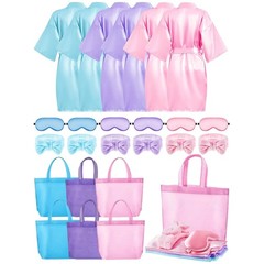Sleepover Party Supplies for Girls – 6 Spa Robes
