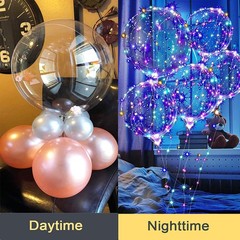 10/20/30 Packs LED Light Up BoBo Balloons Wedding Birthday Christmas Party Decor